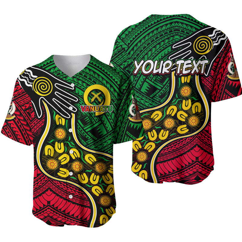 (Custom Personalised) Vanuatu Mix Aboriginal Baseball Jersey