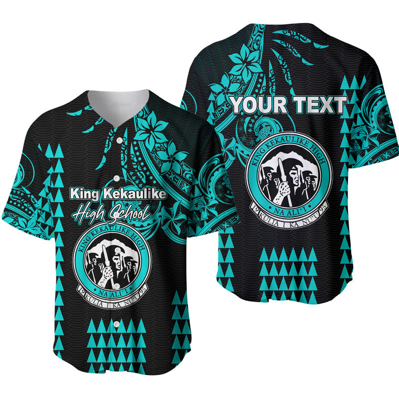 (Custom Personalised) Hawaii High School King Kekaulike Baseball Jersey Mix Kakau