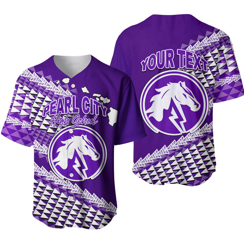 (Custom Personalised) Pearl City High School Hawaii Baseball Jersey