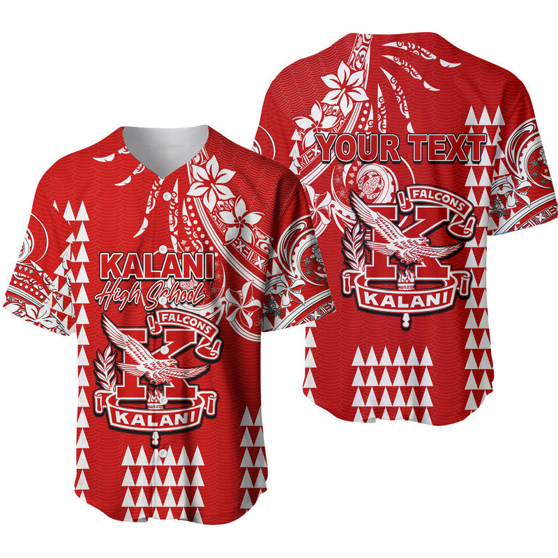(Custom Personalised) Hawaii High School Kalani Baseball Jersey Mix Kakau