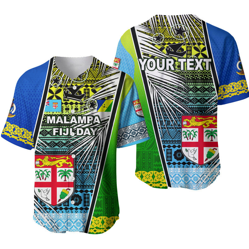 (Custom Personalised) Vanuatu Malampa Fiji Day Baseball Jesey 2022