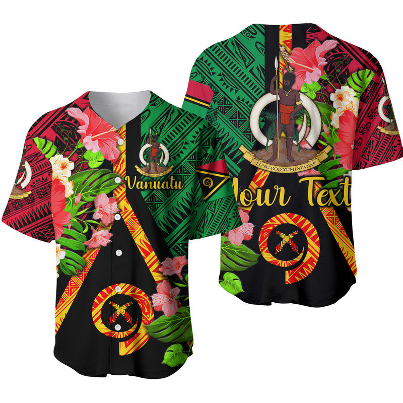 (Custom Personalised) Vanuatu Baseball Jersey Independence Be Proud Vanuatu Flag