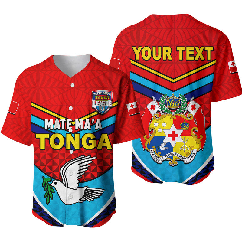 (Custom Personalised) Tonga Mate Ma'a Rugby Baseball Jersey