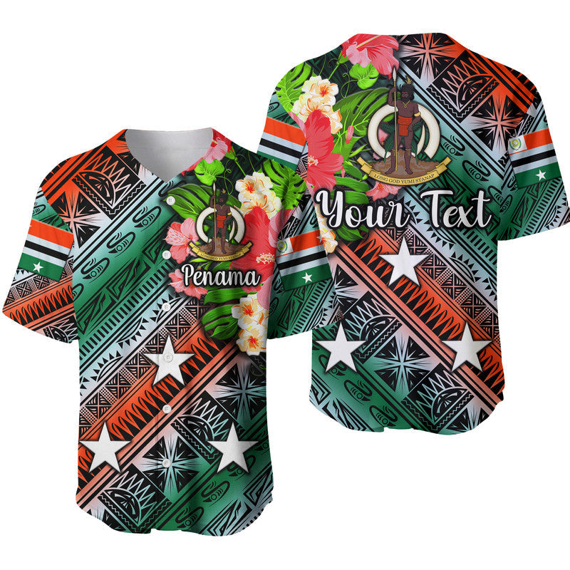 (Custom Personalised) Vanuatu Penama Baseball Jersey Independence Be Proud