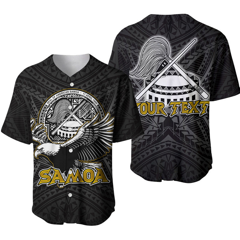 (Custom Personalised) Seal of American Samoa Baseball Jersey