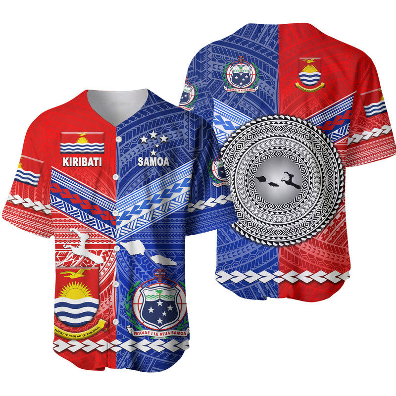 Samoa And Kiribati Baseball Jersey Together