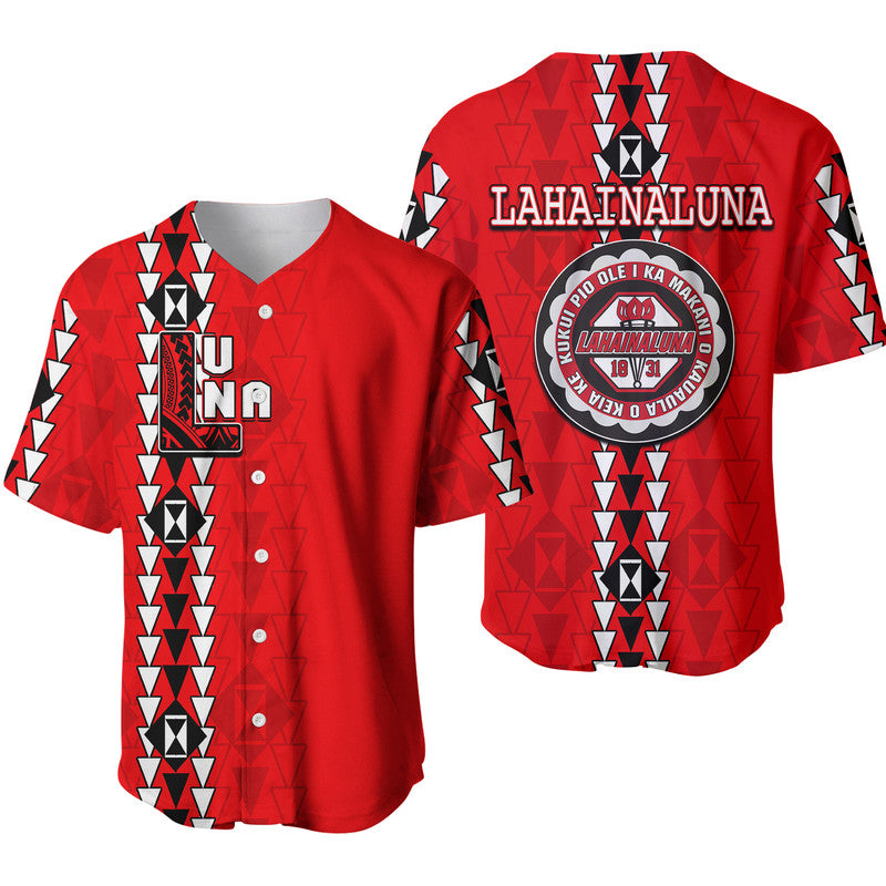 Hawaii Lahainaluna High Mix Kakau Baseball Jersey