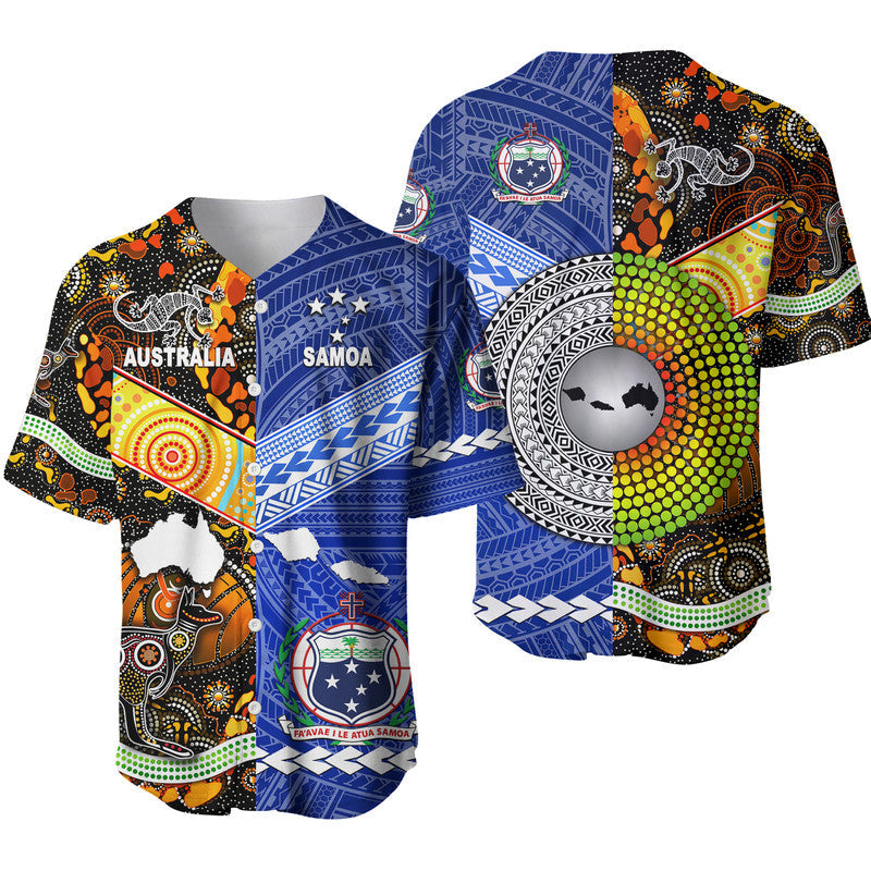 Samoa And Australia Aboriginal Baseball Jersey Together