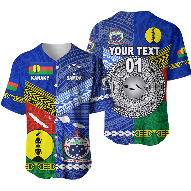 (Custom Personalised) Samoa And Kanaky New Caledonia Baseball Jersey Together