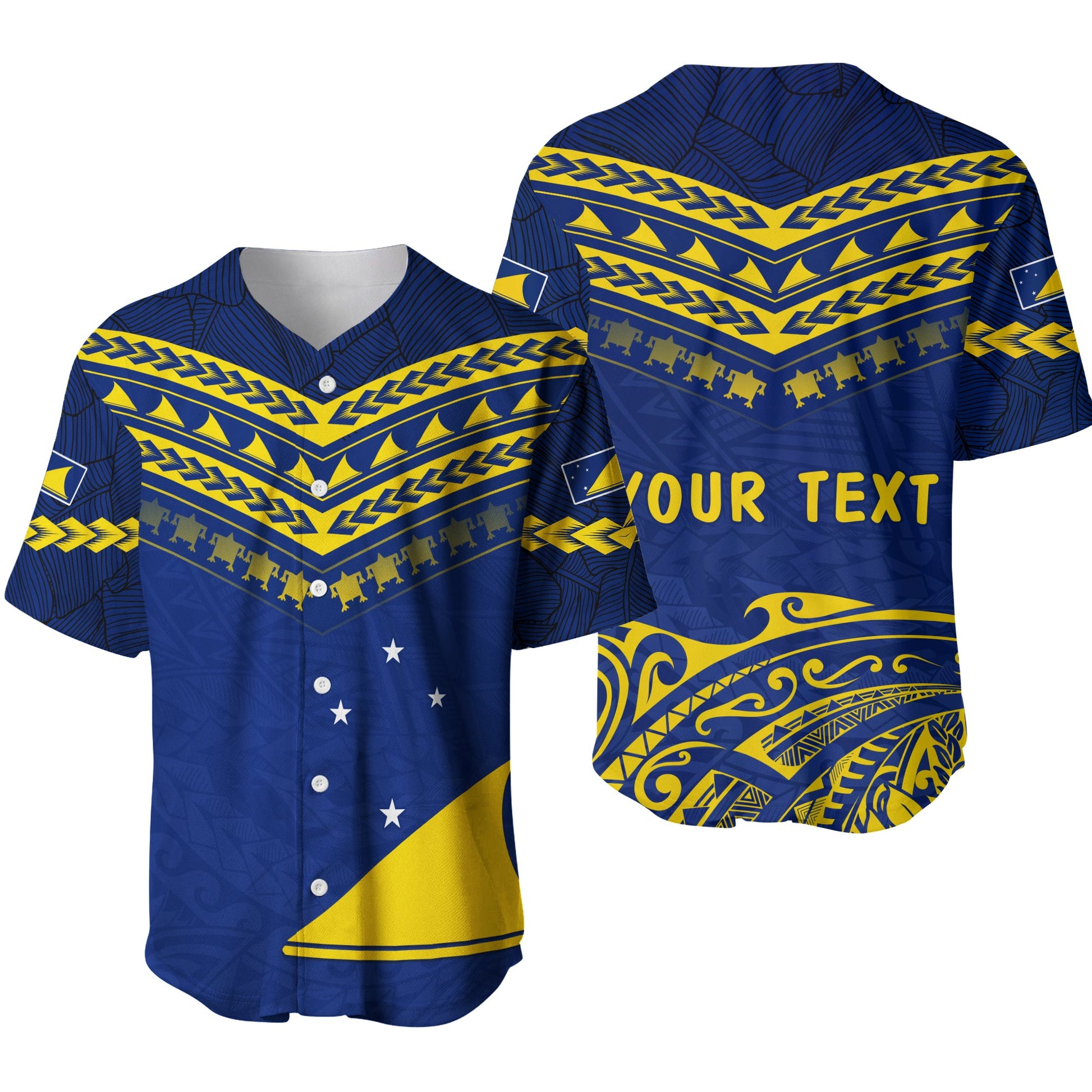 (Custom Personalised) Tokelau Rugby Baseball Jersey Impressive Sport