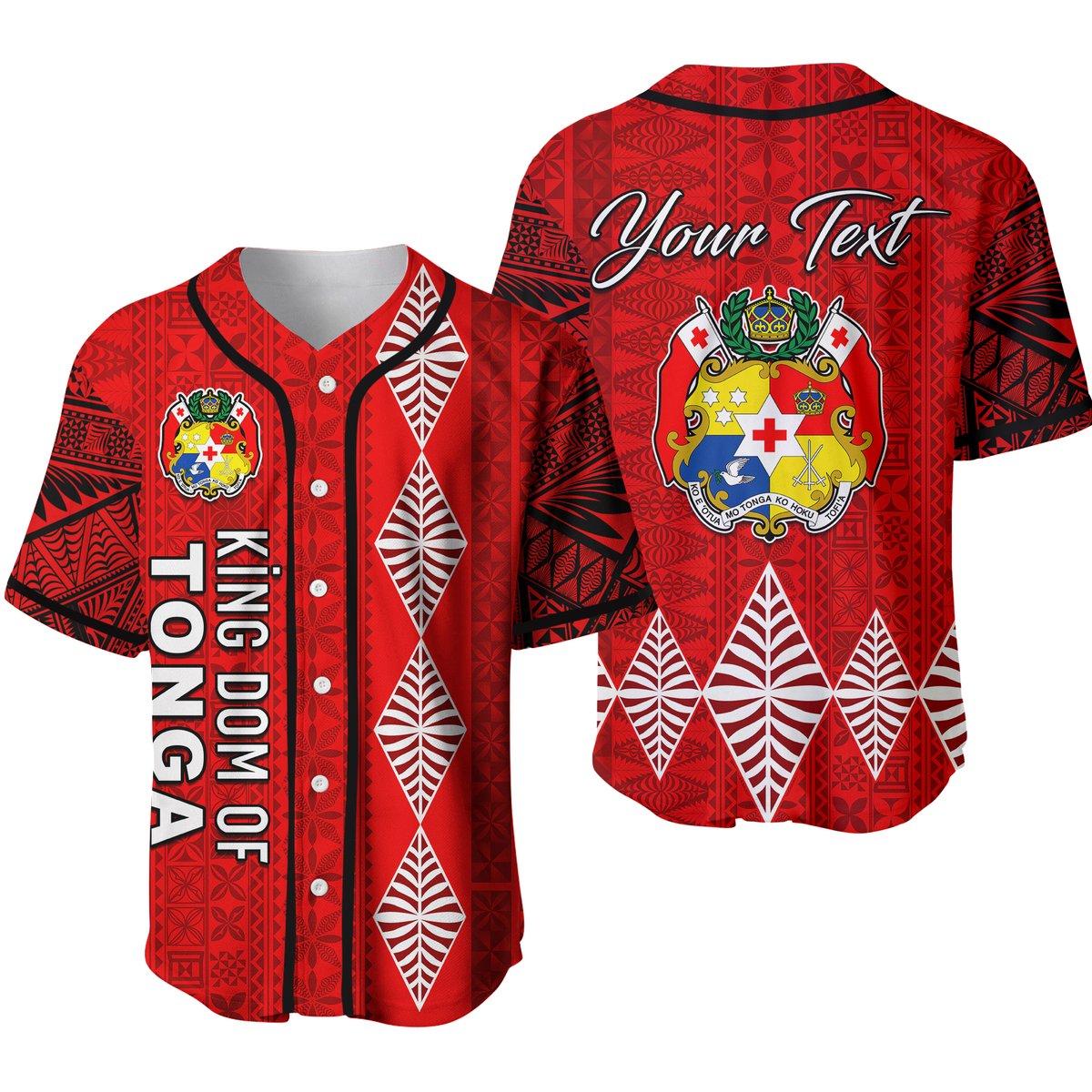 (Custom Personalised) Kingdom of Tonga Baseball Jersey 2021 Tonga National Day