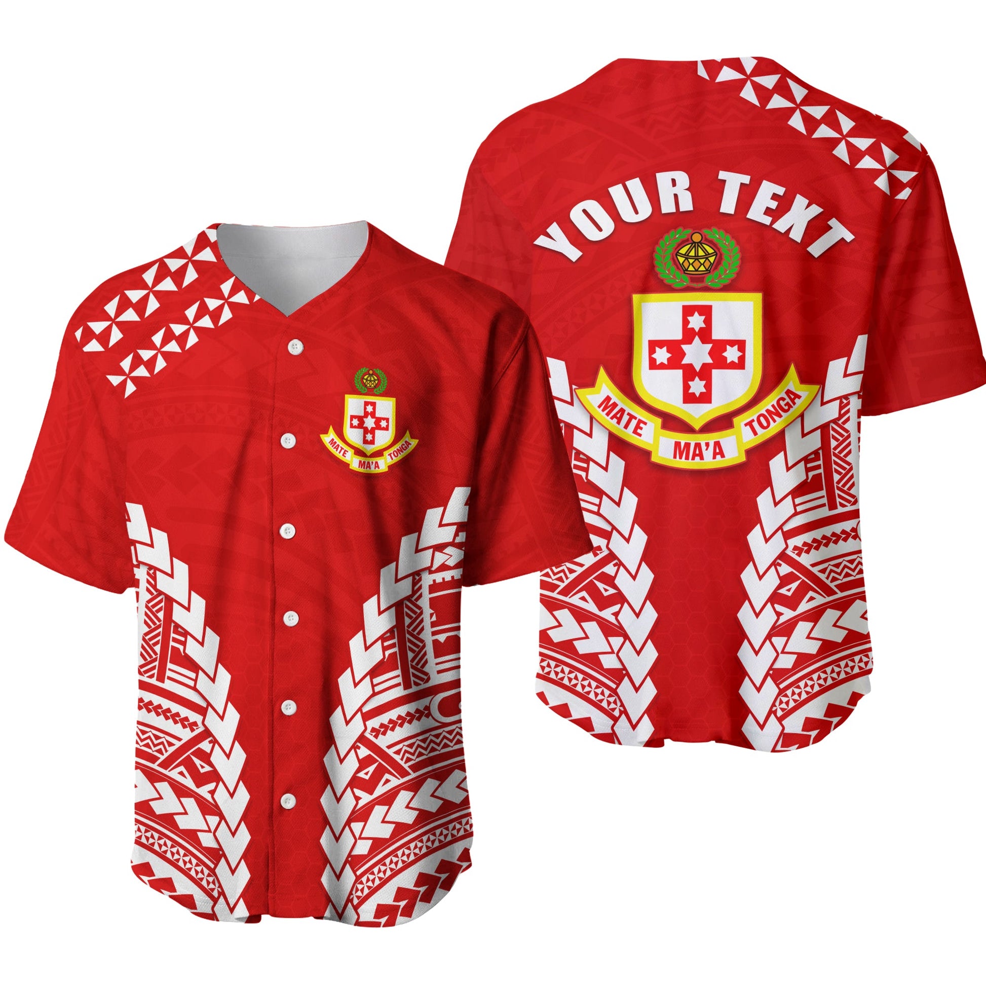 (Custom Personalised) Kolisi Tonga Baseball Jersey