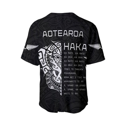 New Zealand Rugby Baseball Jersey Haka All Black mix Ta Moko
