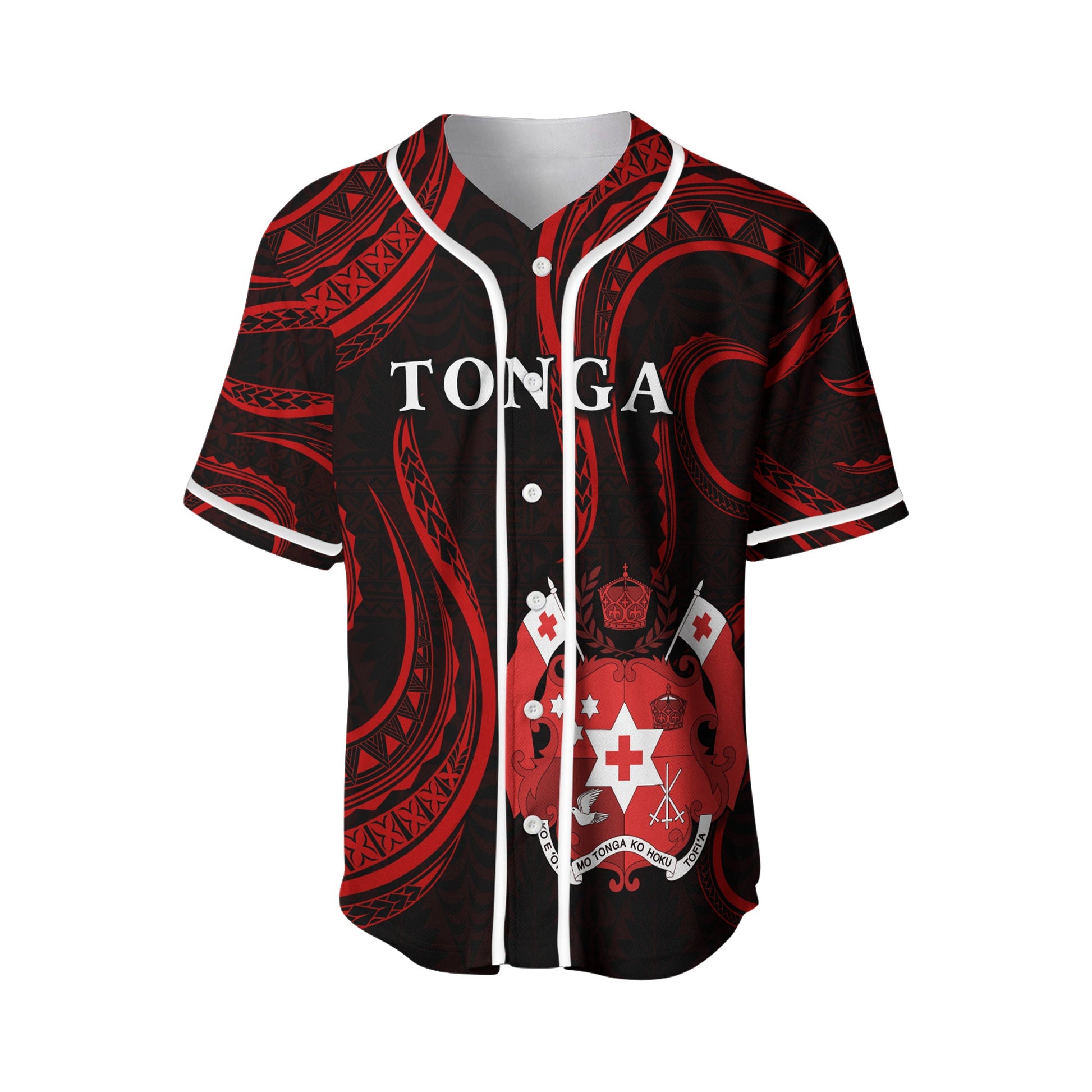 Tonga Pattern Baseball Jersey Always Proud