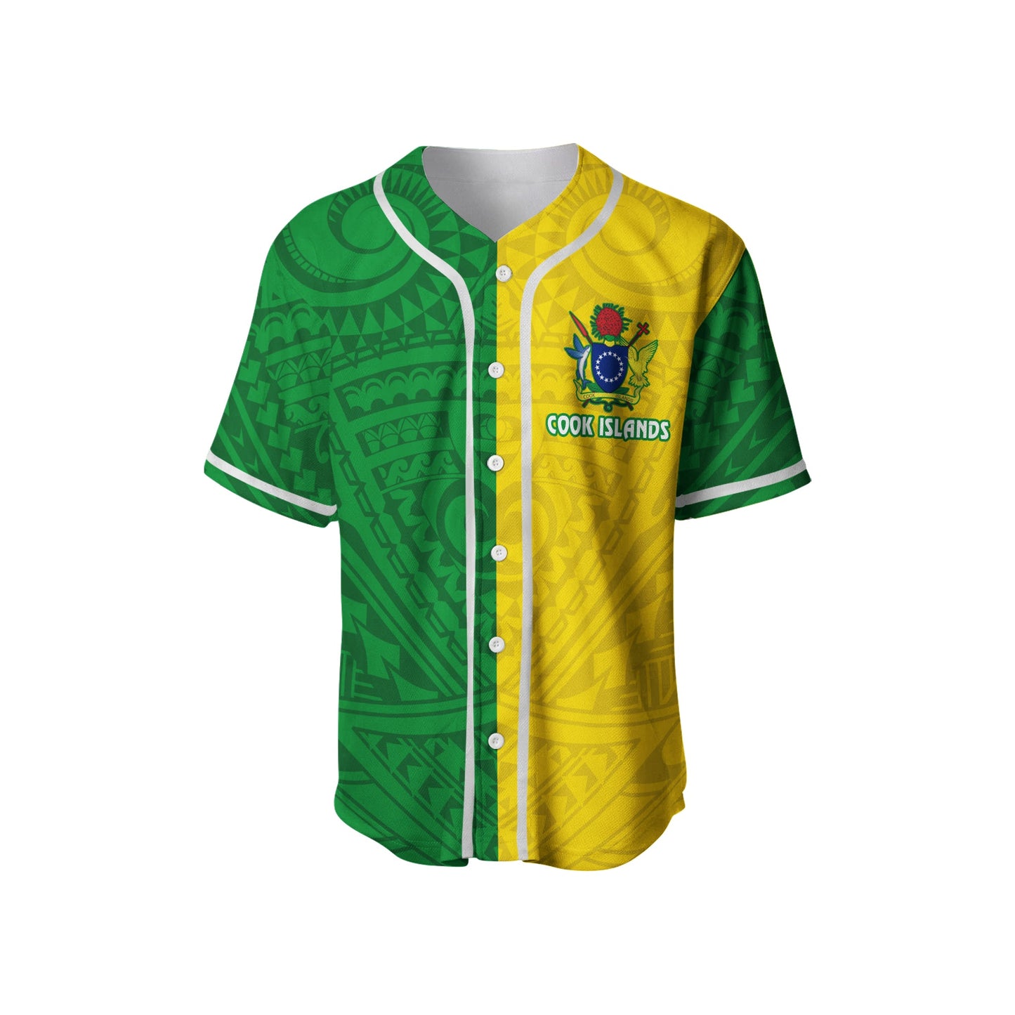 Cook Islands Baseball Jersey Half Style
