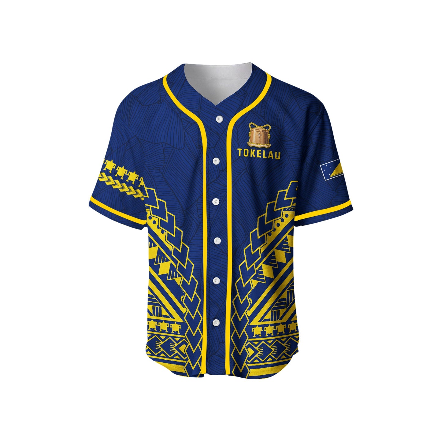 Tokelau Baseball Jersey Coconut Palm Leaf