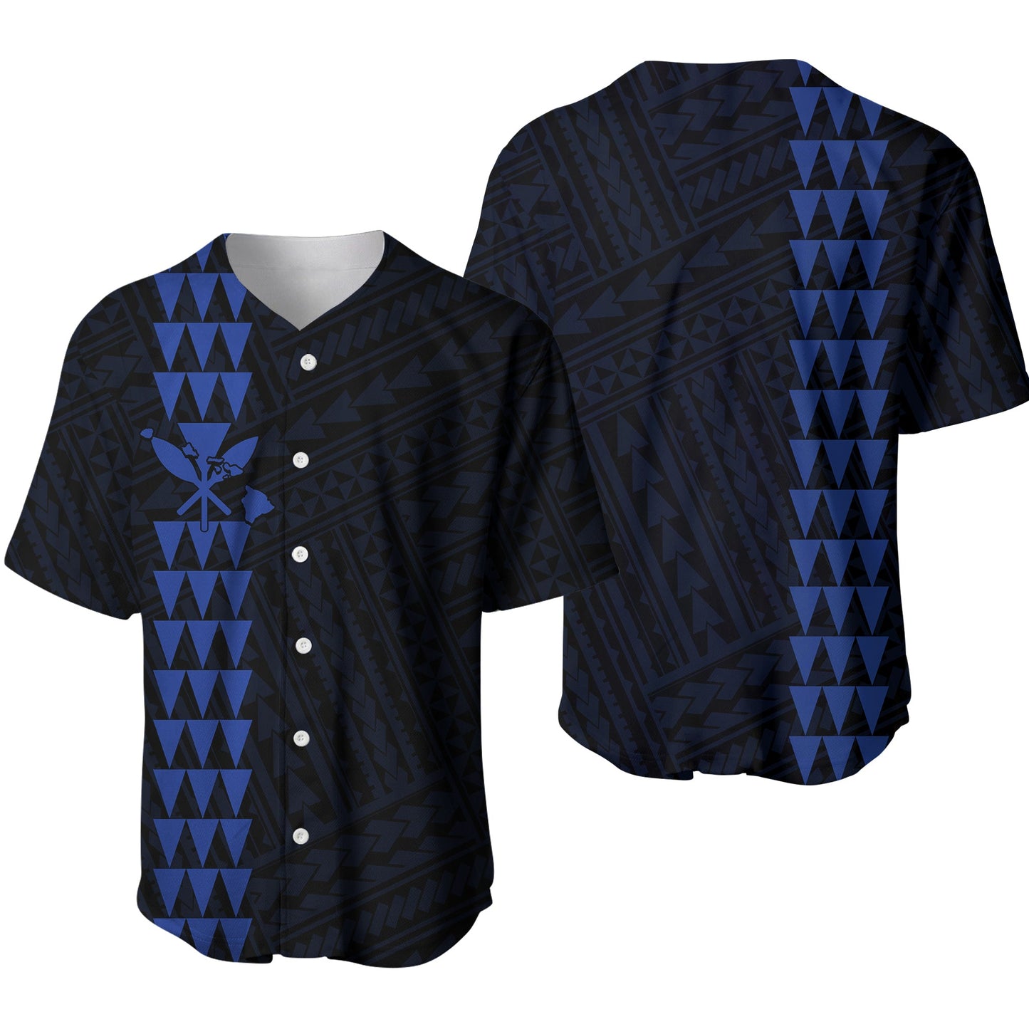 Hawaiian Kakau Baseball Jersey Simple Style Full Color