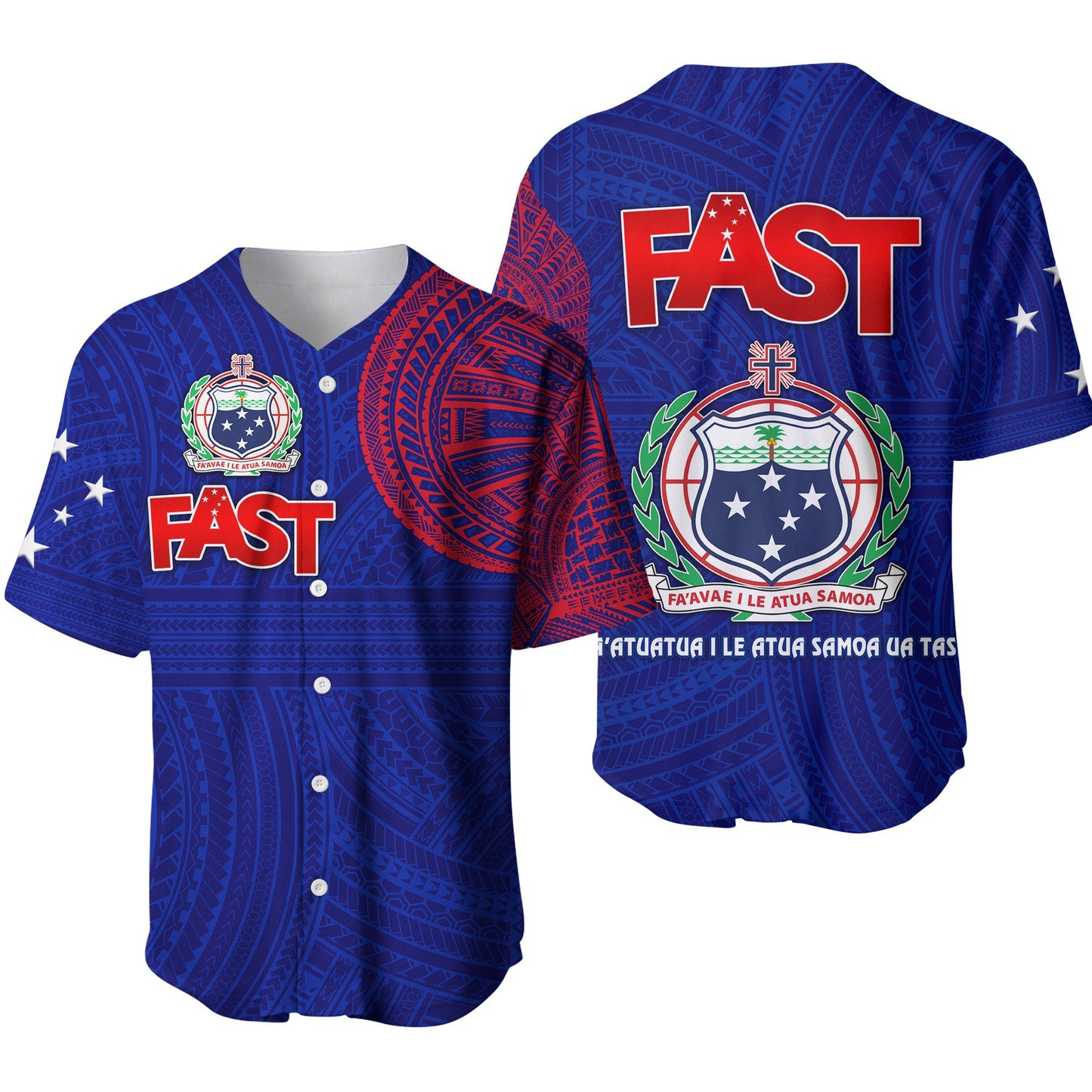 Samoa FAST Party Baseball Jersey Original Style