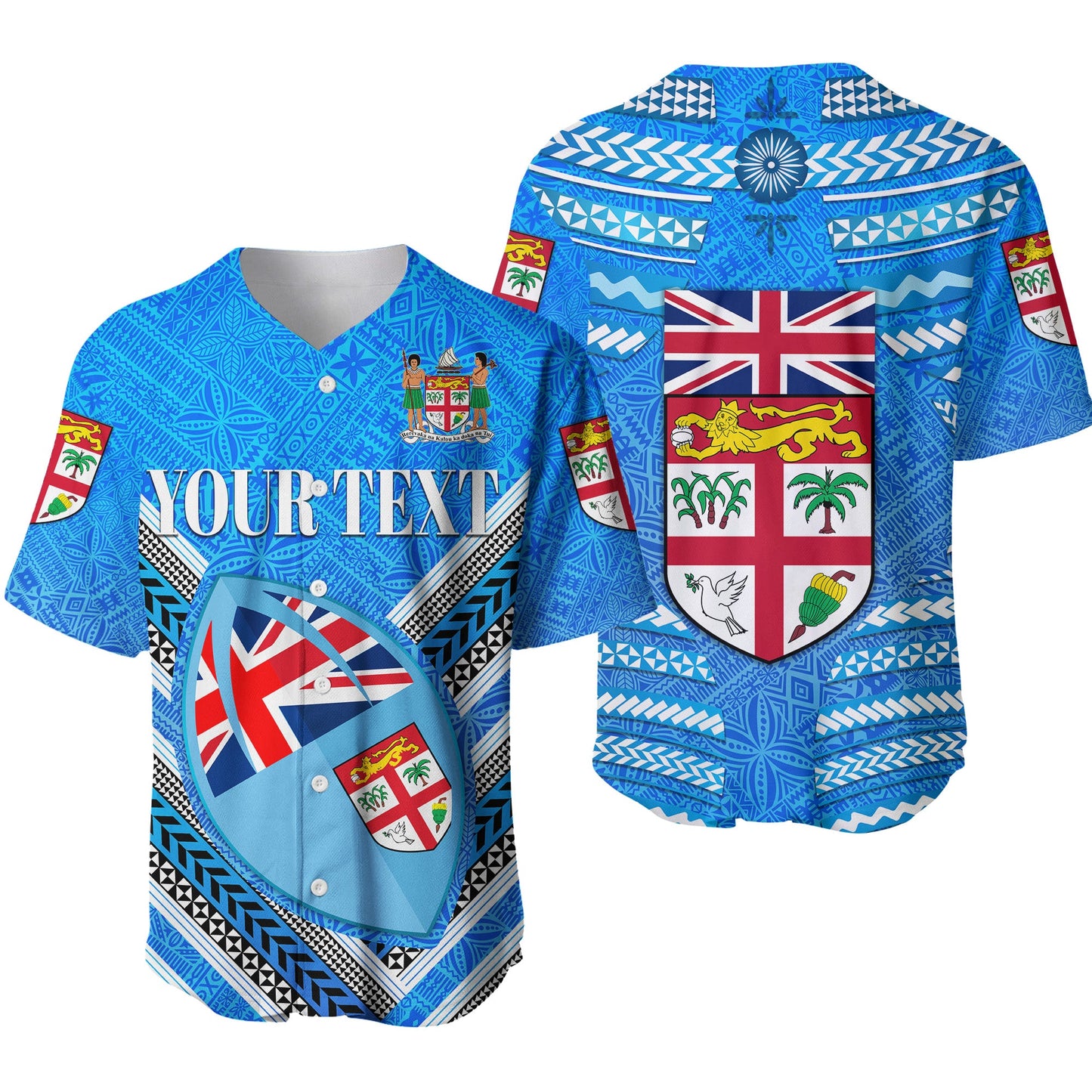 (Custom Personalised) Fiji Day Baseball Jersey Creative Style