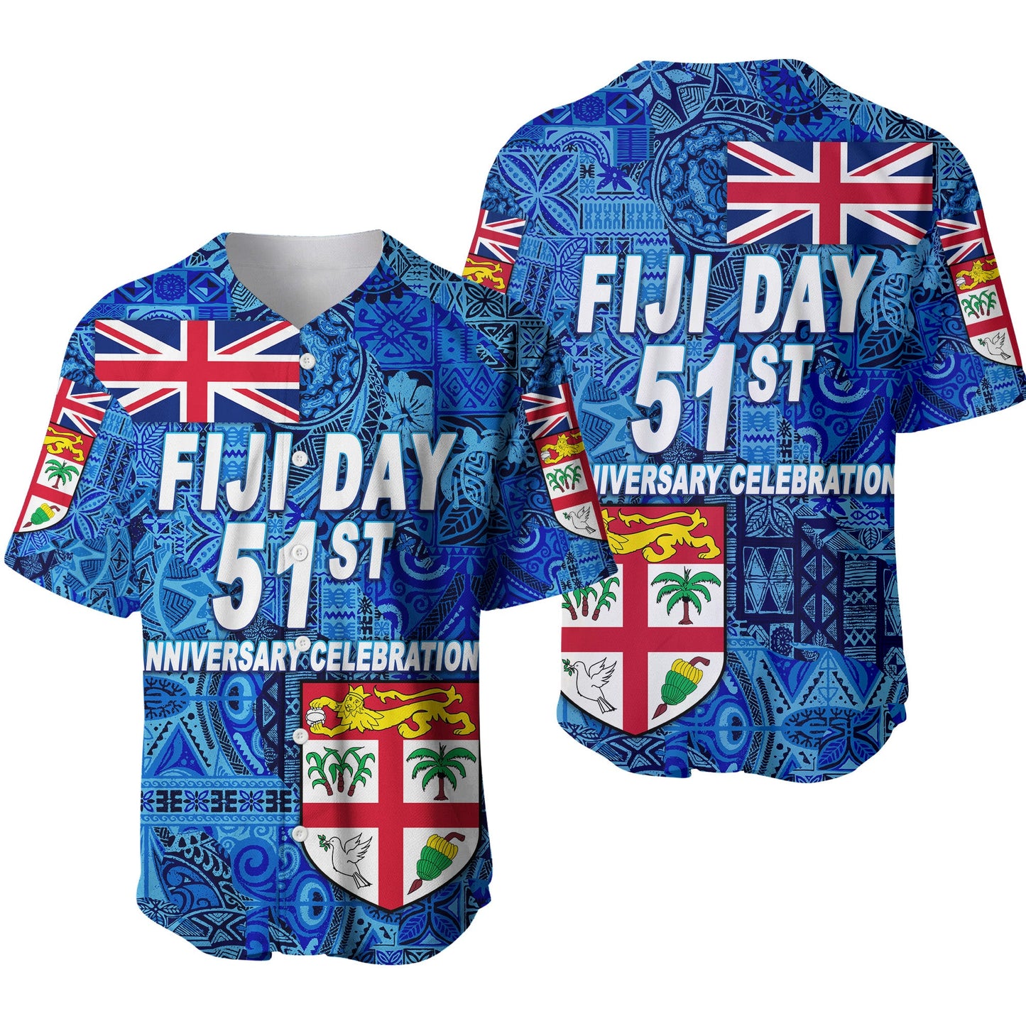 Fiji Day Baseball Jersey Independence Anniversary Original Style