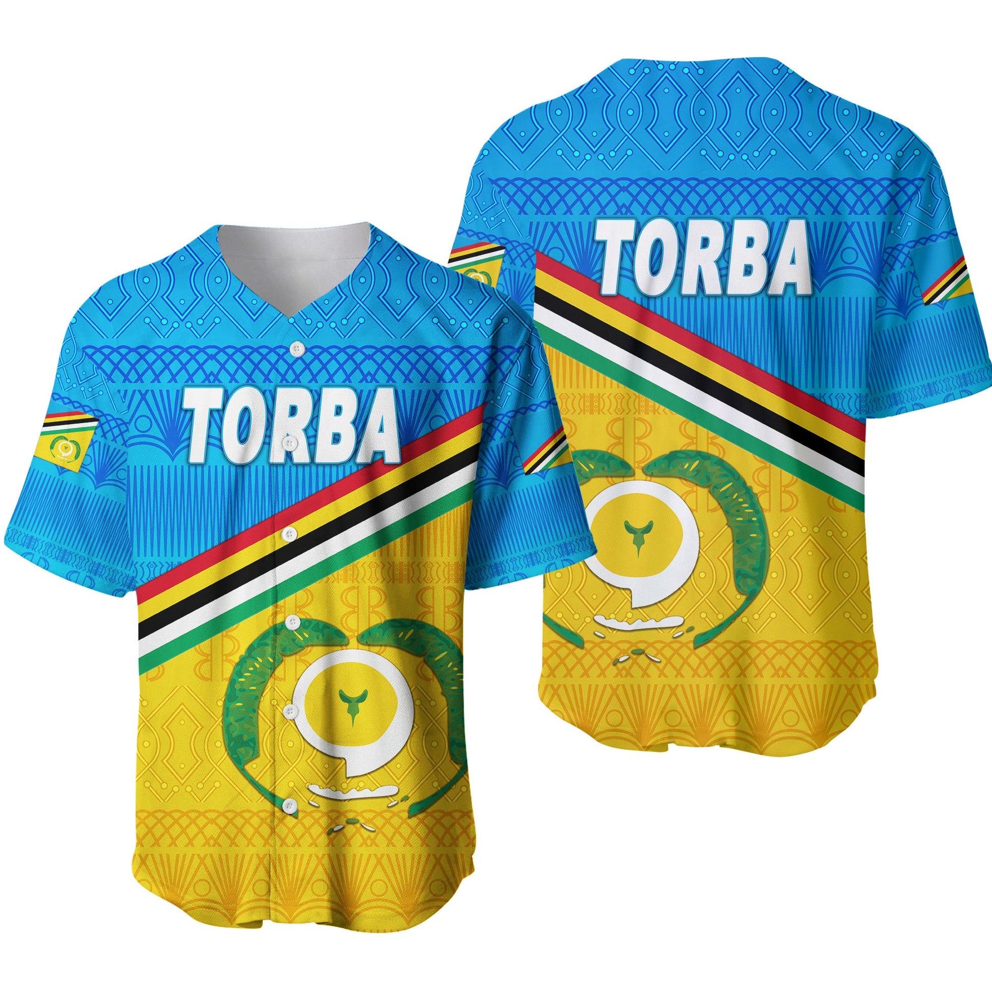 Torba Province Baseball Jersey Vanuatu Pattern Traditional Style