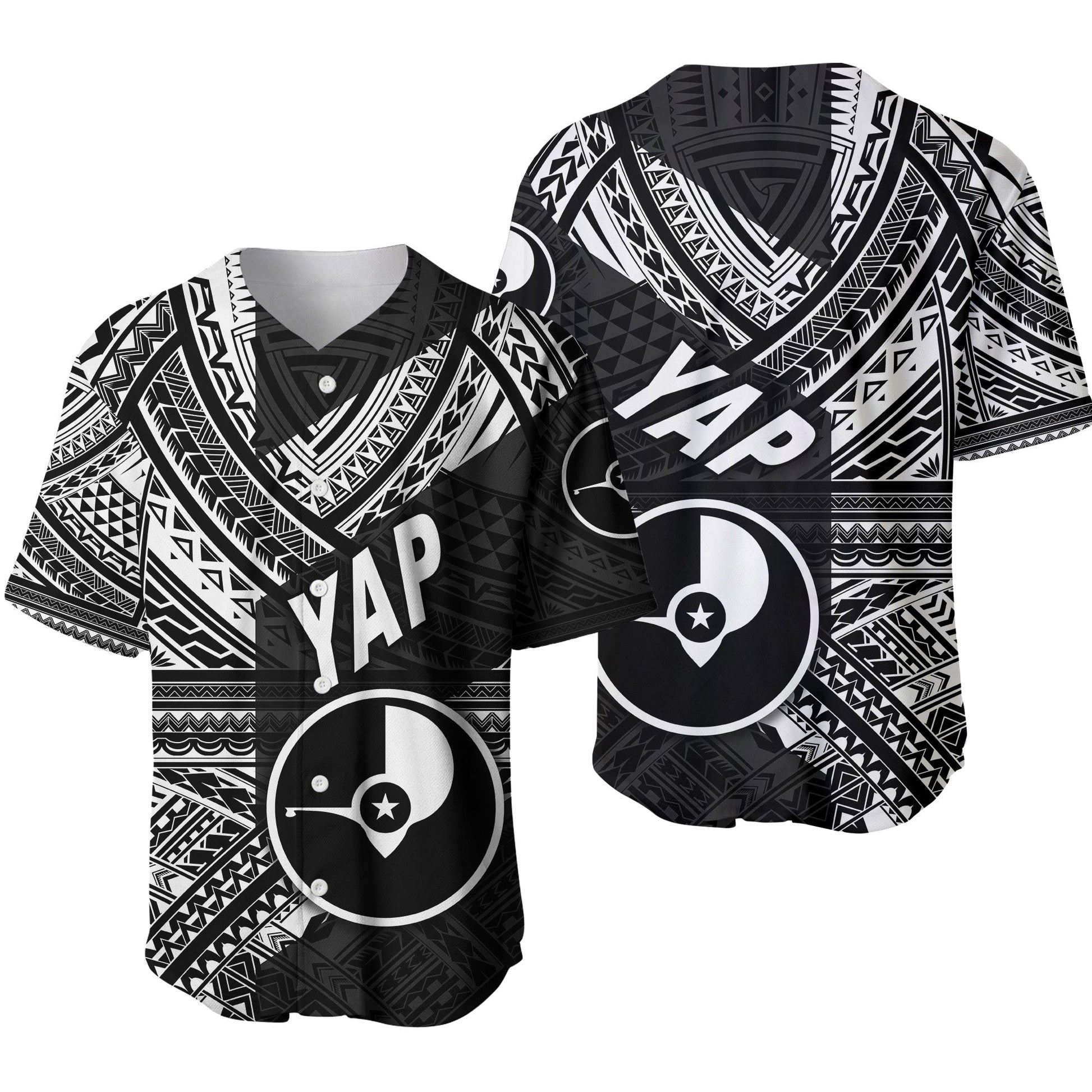 FSM Yap Baseball Jersey Original Style Black