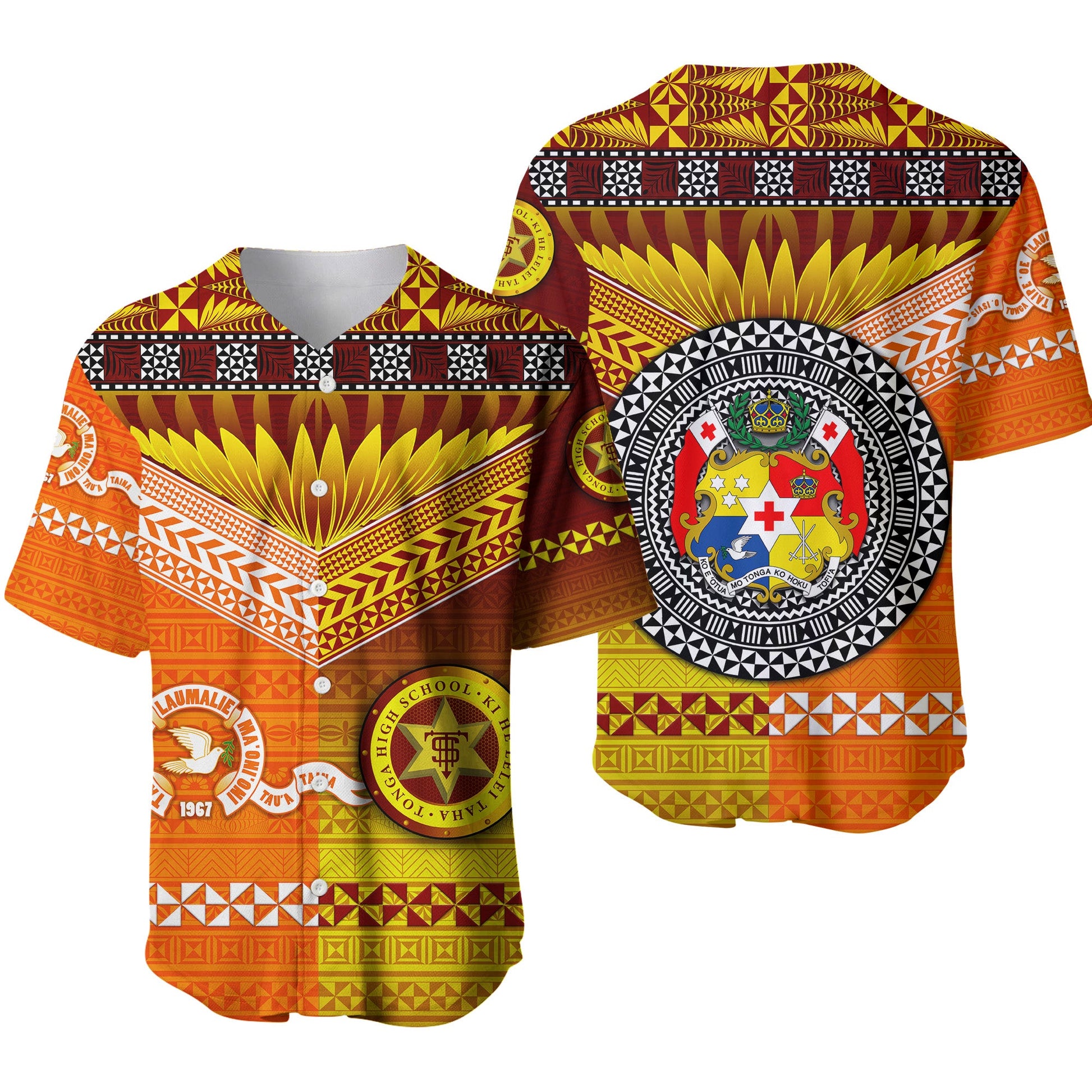 Tonga Tailulu College And Tonga High School Baseball Jersey Together Original Style