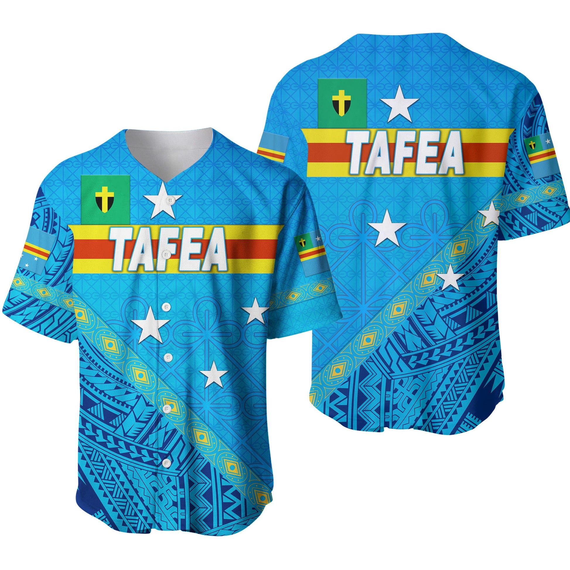 Tafea Province Baseball Jersey Vanuatu Pattern Unique Style