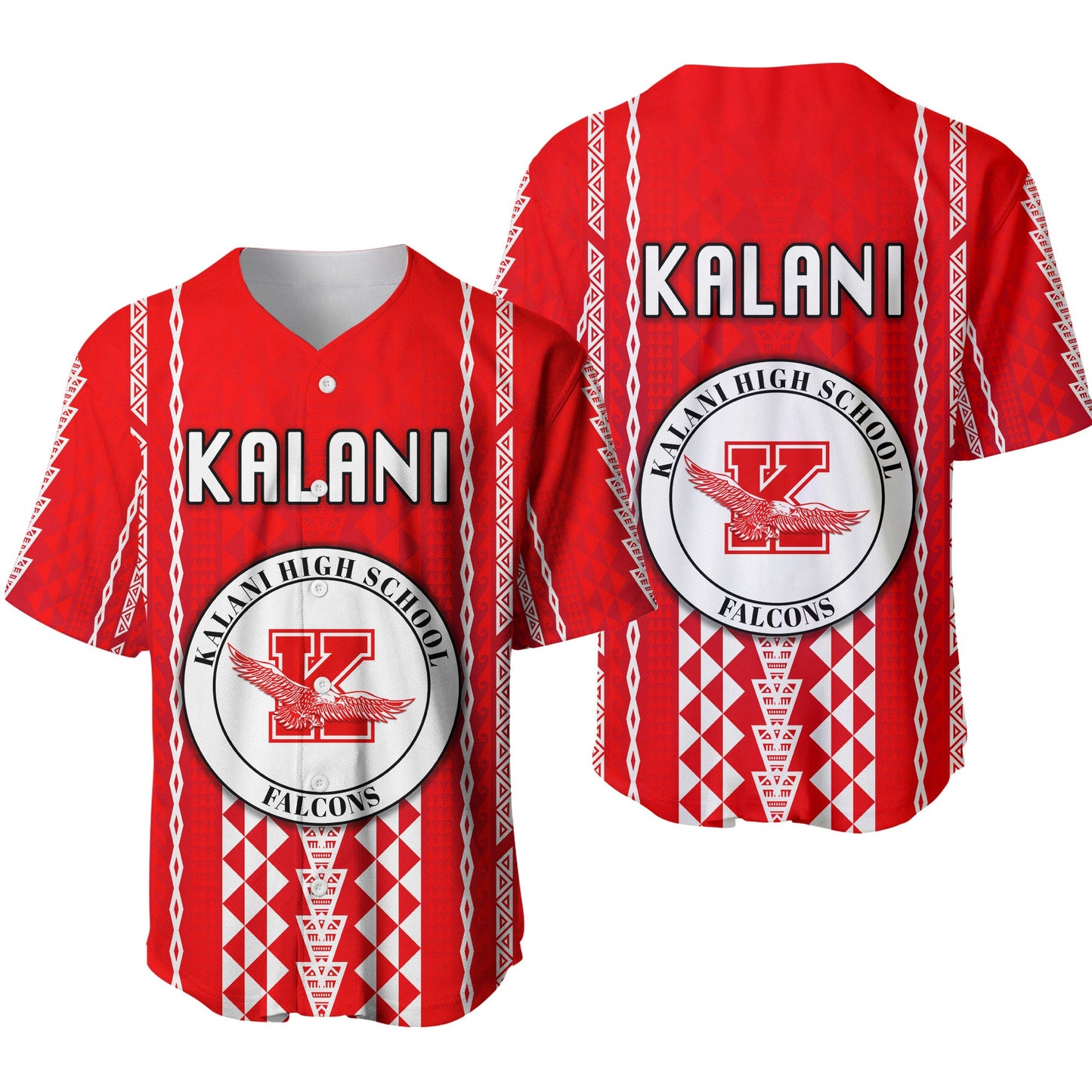 Hawaii Kalani High School Baseball Jersey Falcons Simple Style