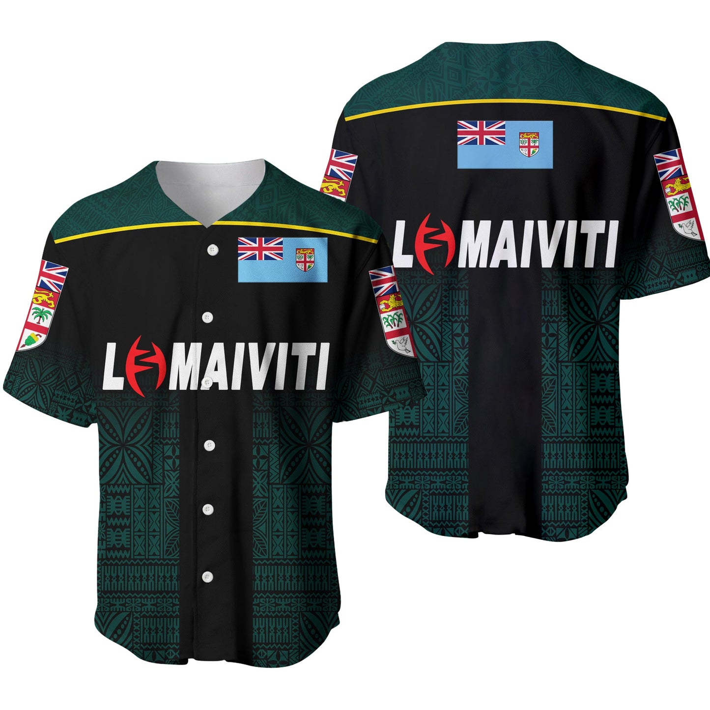 Fiji Lomaiviti Rugby Baseball Jersey Simple Vibes