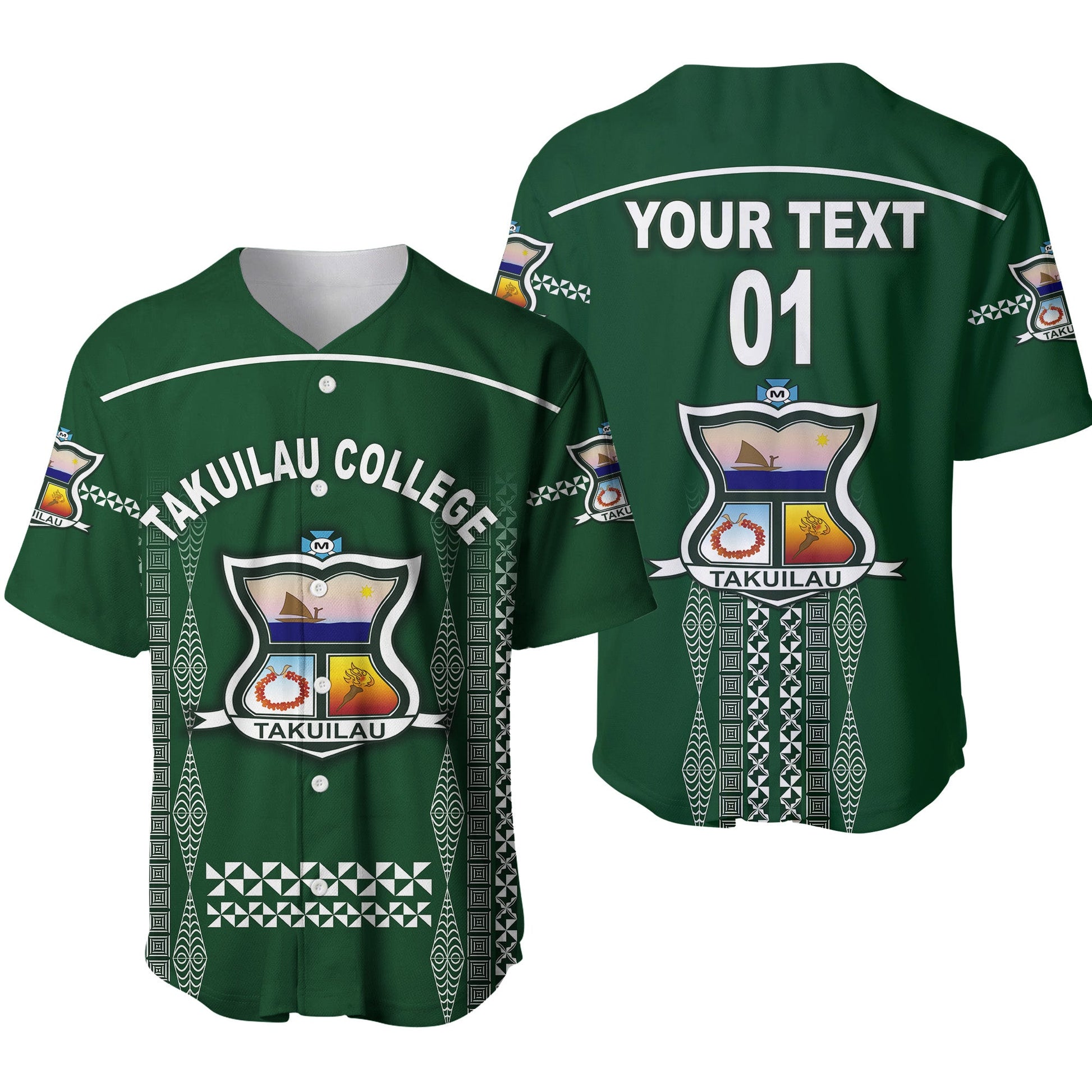 (Custom Personalised) Tonga Takuilau College Baseball Jersey Unique Style