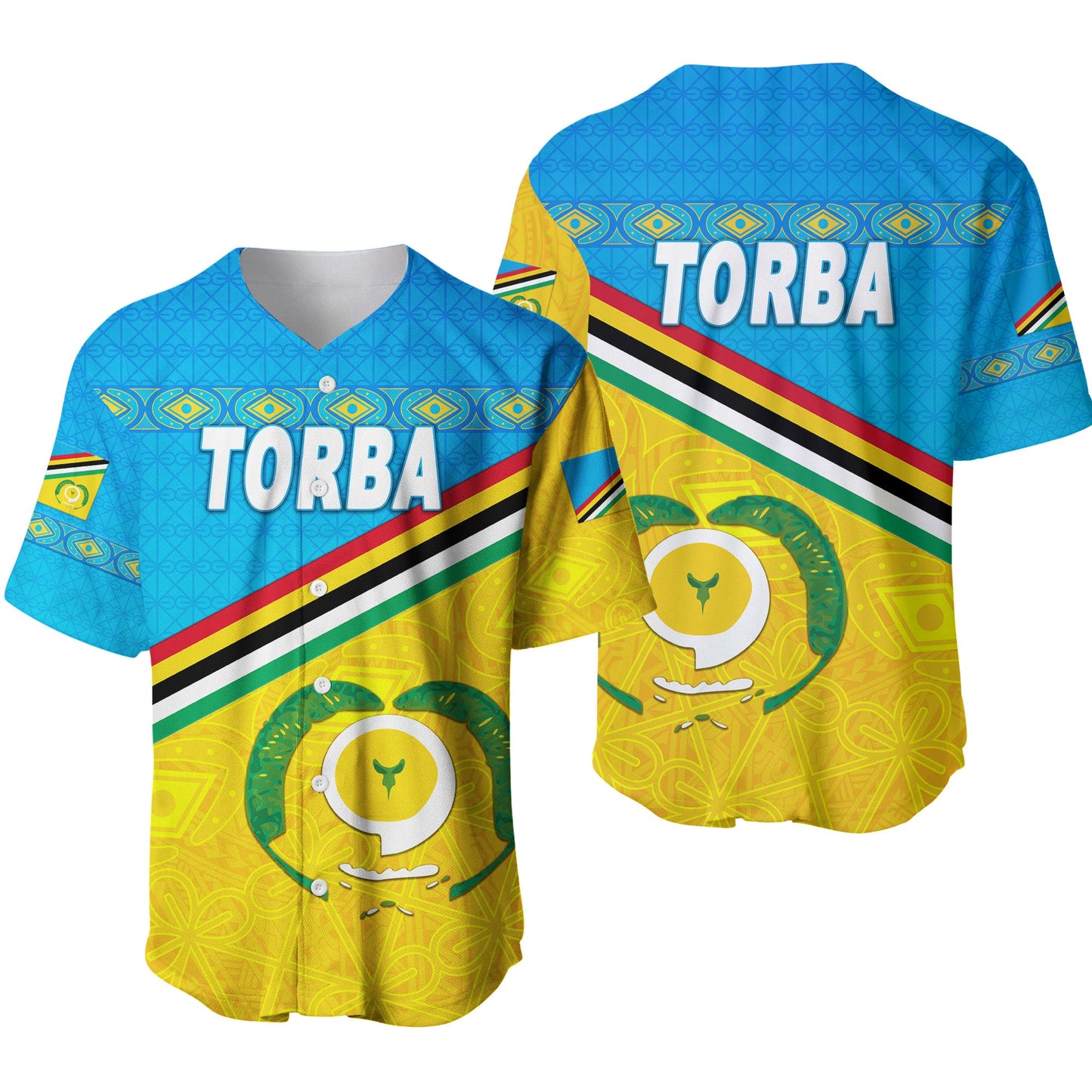Torba Province Baseball Jersey Vanuatu Pattern Unique Style