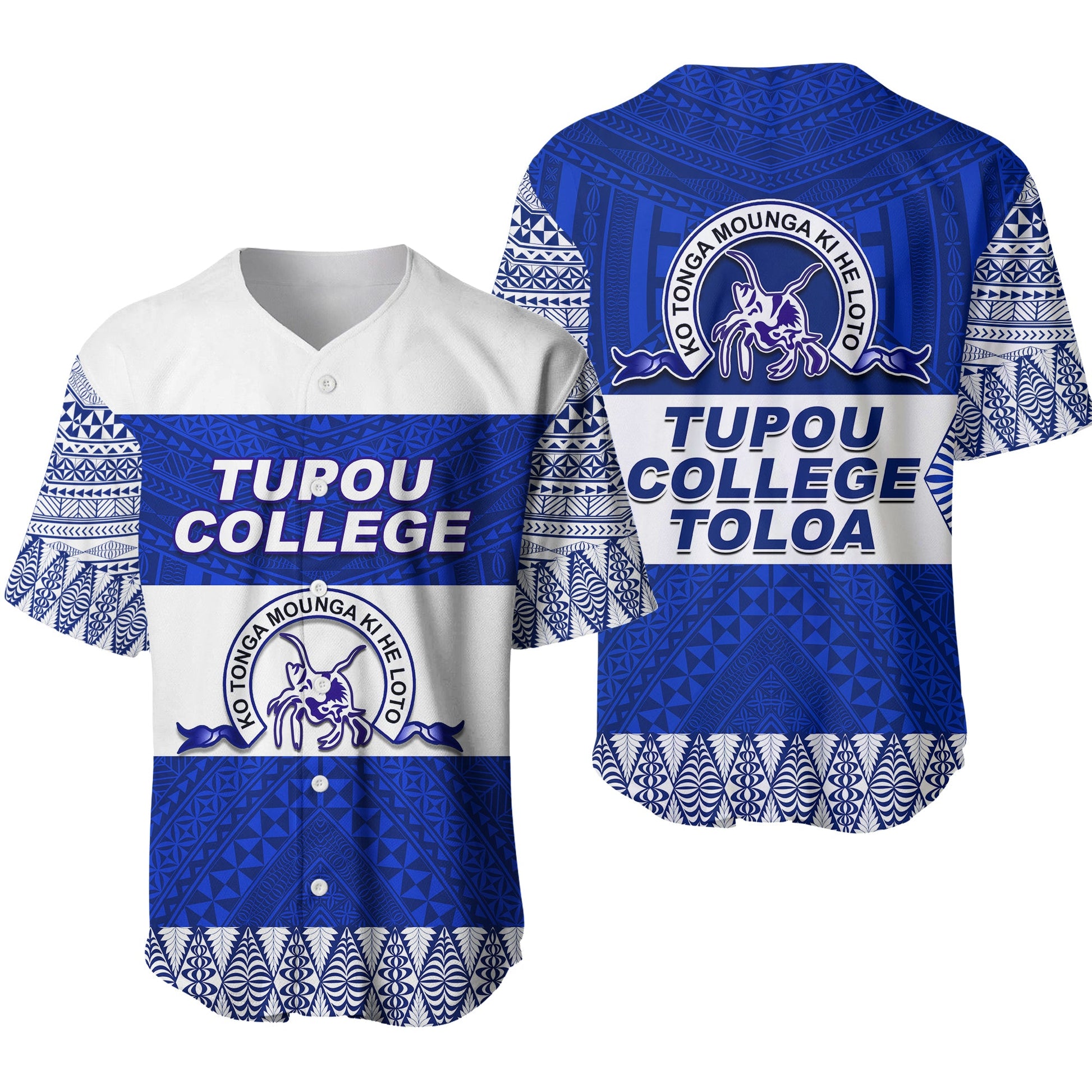 Tupou College Toloa Baseball Jersey Version Special