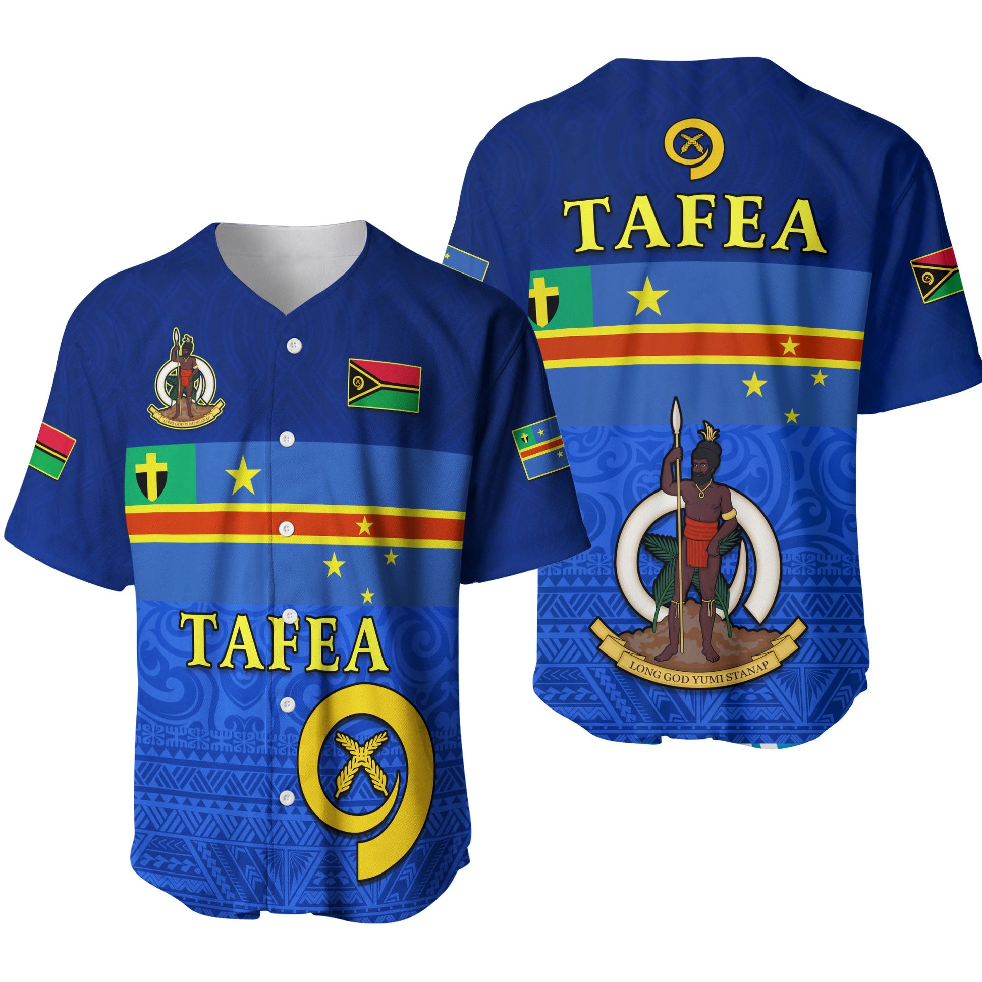 Tafea Province Baseball Jersey Vanuatu Proud