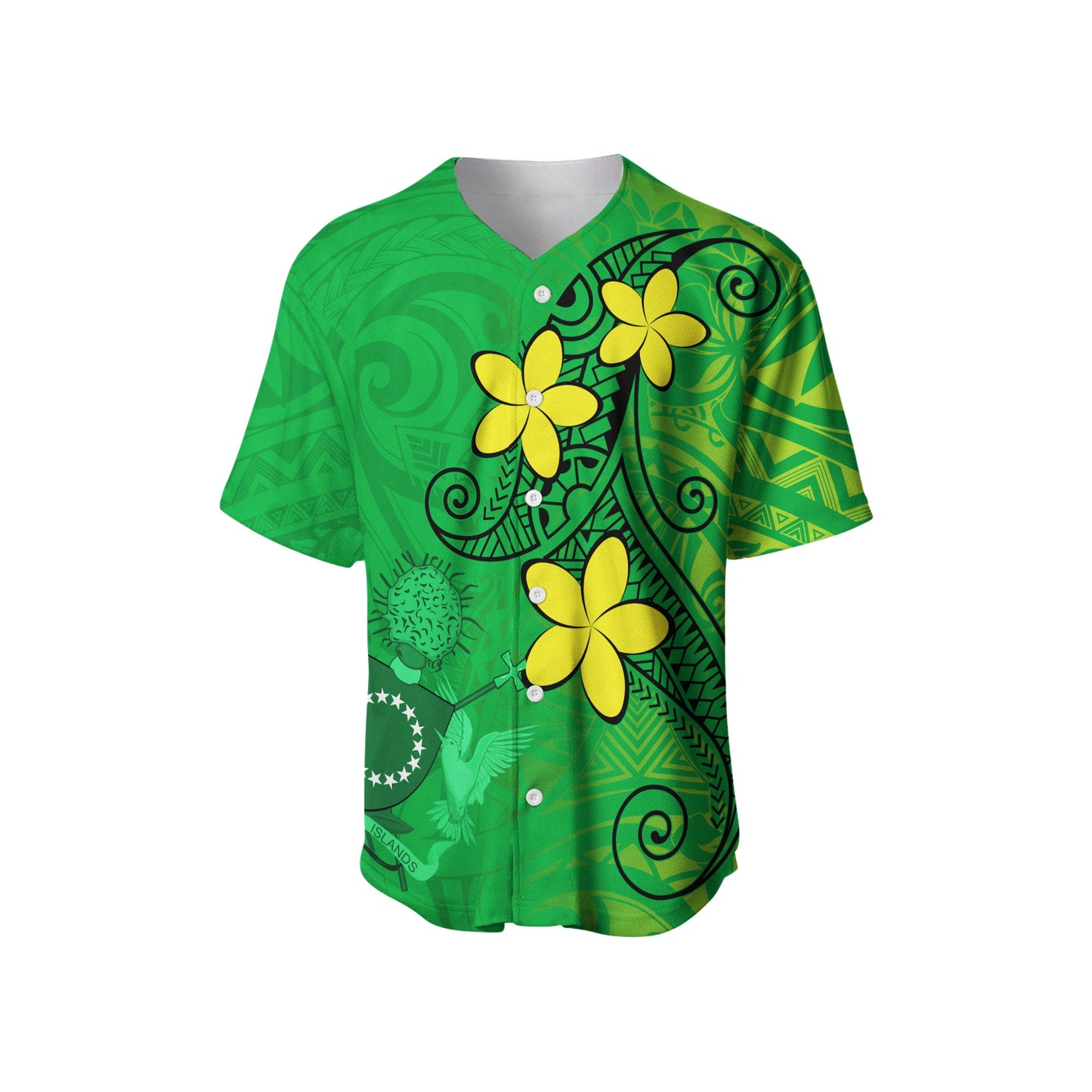 Cook Islands Baseball Jersey Lovely Flowers