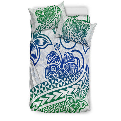 Polynesian Tribal Tattoo Retro Bedding Set Gradient 03 Screen Color