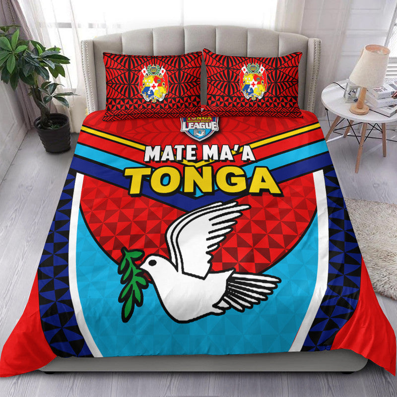 Tonga Mate Ma'a Rugby Bedding Set Jersey