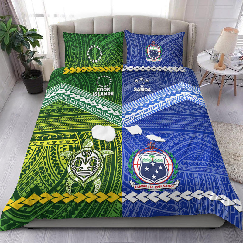 Samoa And Cook Islands Bedding Set Together