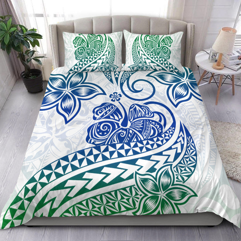 Polynesian Tribal Tattoo Retro Bedding Set Gradient 03 Screen Color