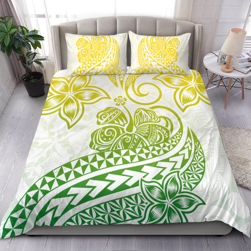 Polynesian Tribal Tattoo Retro Bedding Set Gradient 01 Screen Color