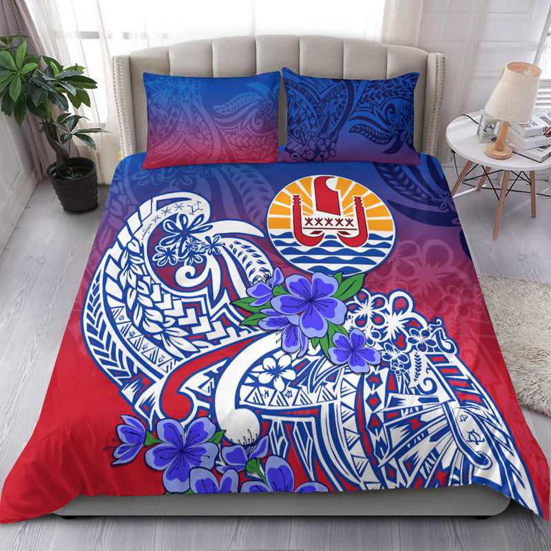 Tahiti Bedding Set Polynesian Floral Tribal