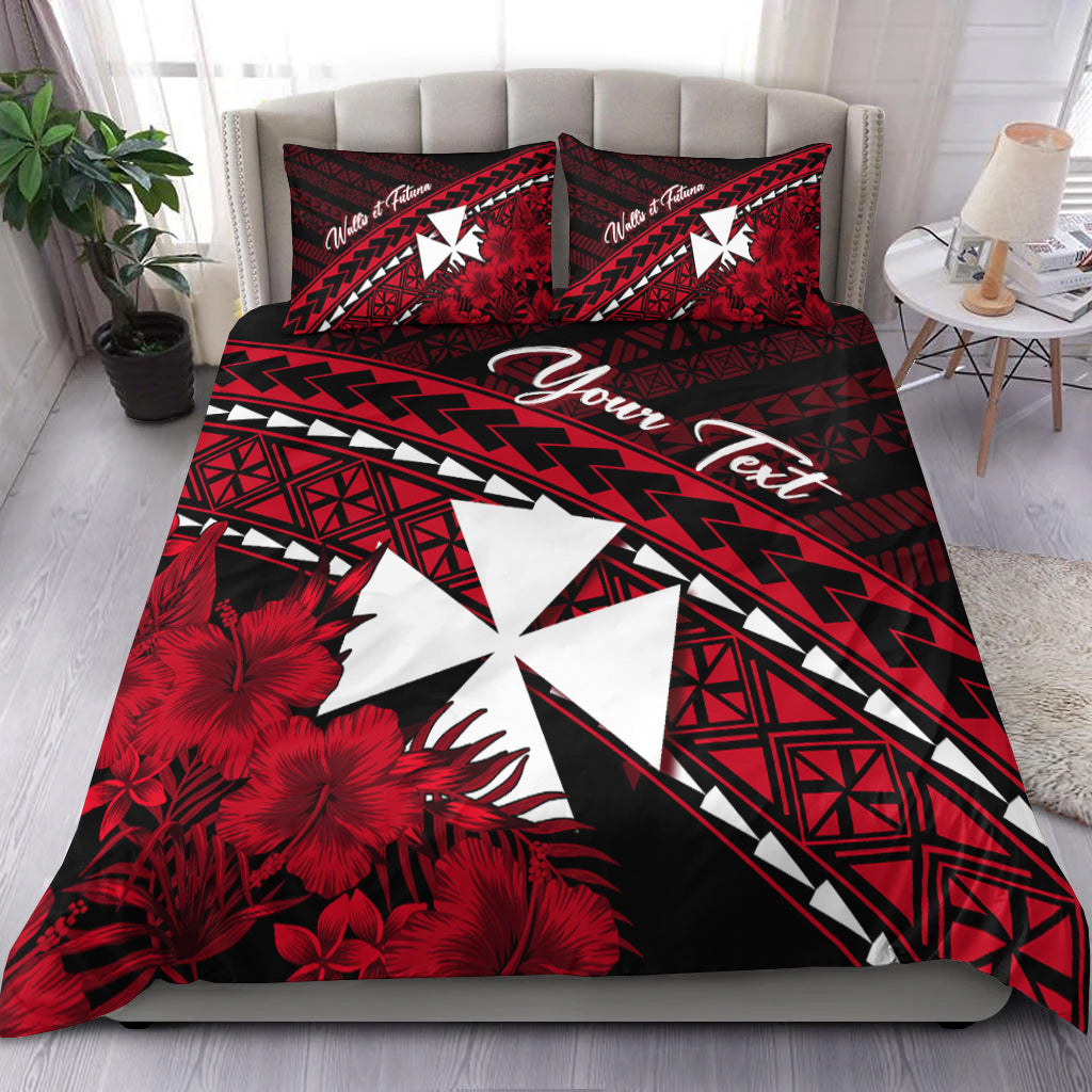 Wallis et Futuna Personalised Bedding Set Tapa Hibiscus Vibes
