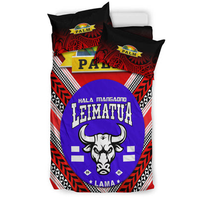 Mate Ma'a Tonga Bedding Set Leimatu'a Bulls Creative Style Red NO.1