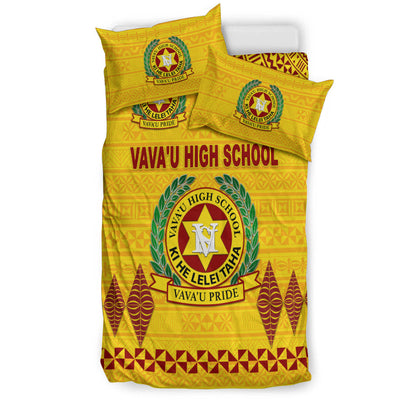 Tonga Vava'u High School Bedding Set Simple Style Yellow