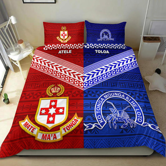 Kolisi Tonga College Atele And Tupou College Toloa Bedding Set Together Original
