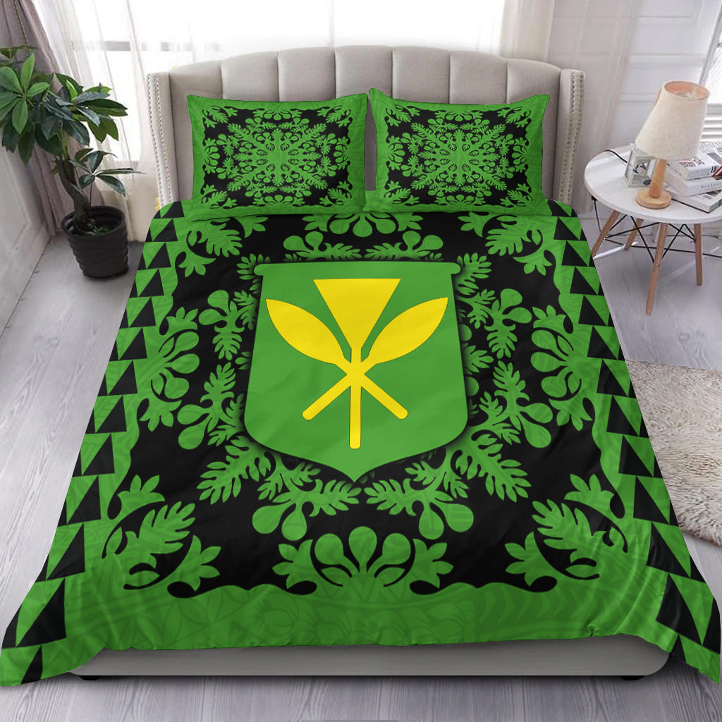 Hawaii Bedding Set Kanaka Maoli No.2 Green Style