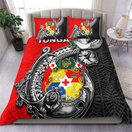 Tonga Hook Tattoo Bedding Set Black