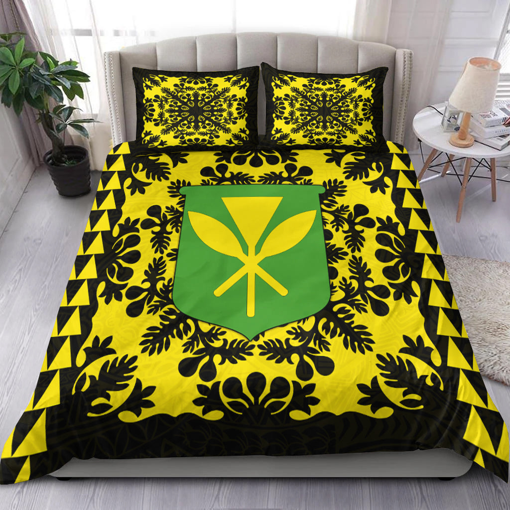Hawaii Bedding Set Kanaka Maoli No.2 Black Style