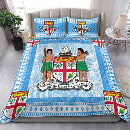(Custom Personalised) Fiji Bedding Set Blue Style No.1
