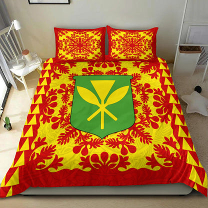 Hawaii Bedding Set Kanaka Maoli No.2 Red Style